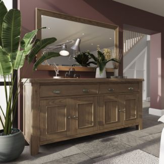 Holburn Oak 4 Door, 2 Drawer Sideboard
