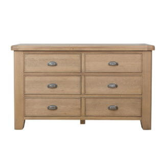 Pine and Oak Holburn Oak 6 Drawer Chest