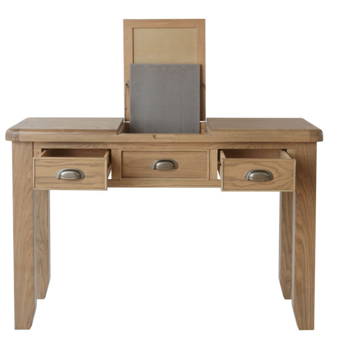 Holburn Oak 3 Drawer Dressing Table 