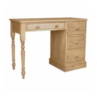 Cottage Pine Single Pedestal Dressing Table