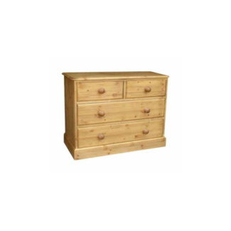Cottage Pine 36inches  2 Over 2 Chest of Drawers