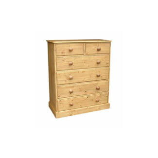 Cottage Pine 36inches  2 Over 4 Chest of Drawers