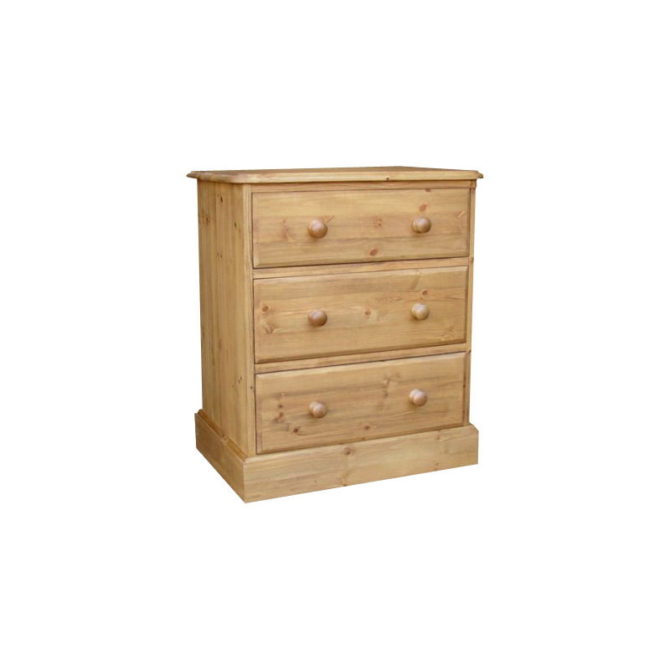 Cottage Pine 24inches  3 Drawer Chest 