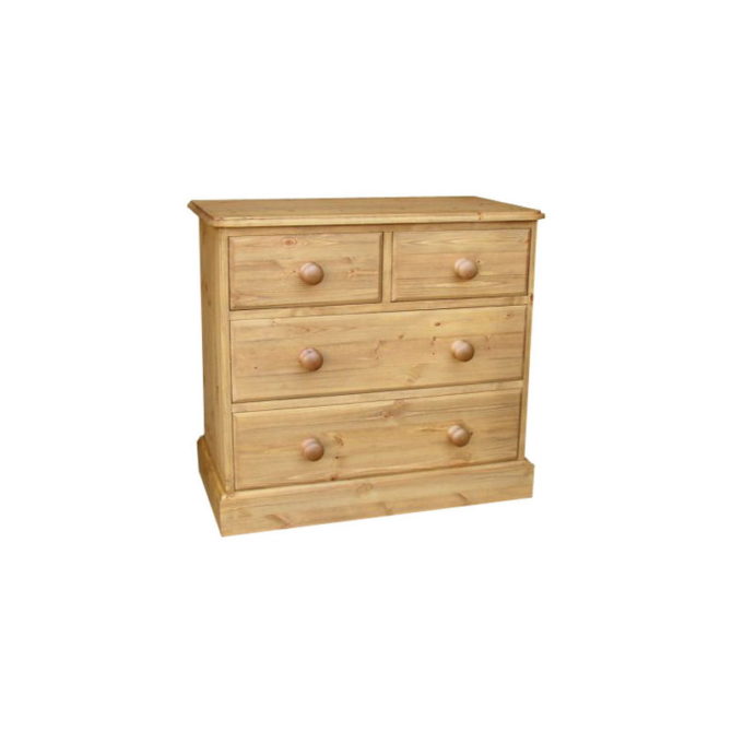 Cottage Pine 30inches  2 Over 2 Chest of Drawers 