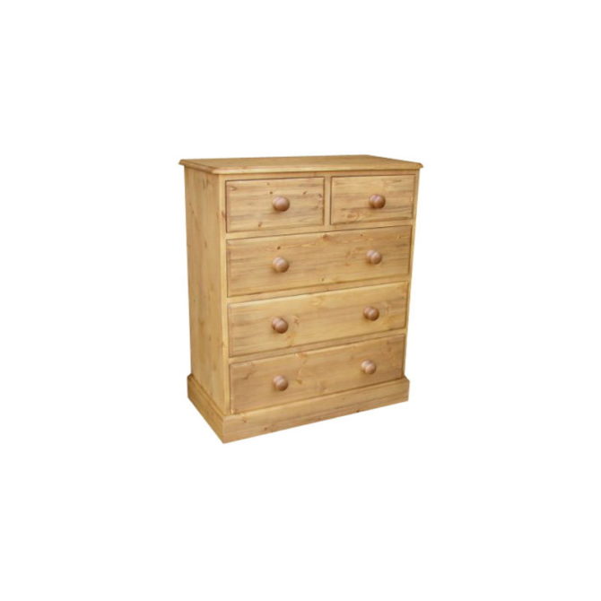 Pine and Oak Cottage Pine 30inches  2 Over 3 Chest of Drawers