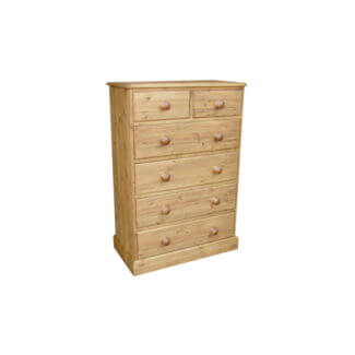 Cottage Pine 30inches  2 Over 4 Chest of Drawers