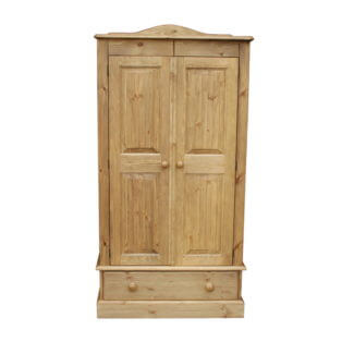 Cottage Pine Low Wardrobe