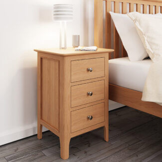 Alton Oak Large Bedside Cabinet