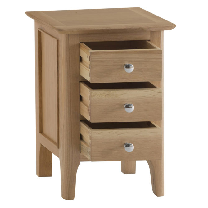 Alton Oak Small Bedside Cabinet 