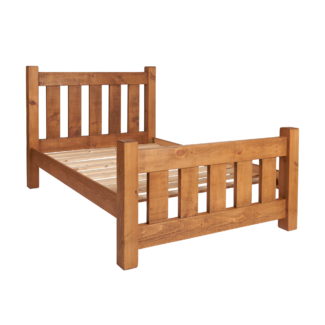 Rustic Plank 4Ft6inches  Kennet Bed