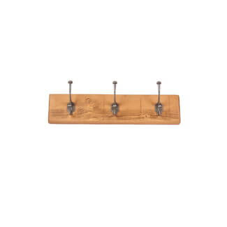 Rustic Plank 3 Hook Coat Rack