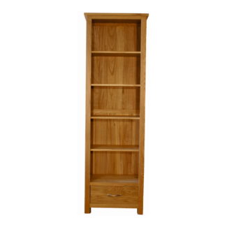 Classic Oak Tall Narrow Bookcase