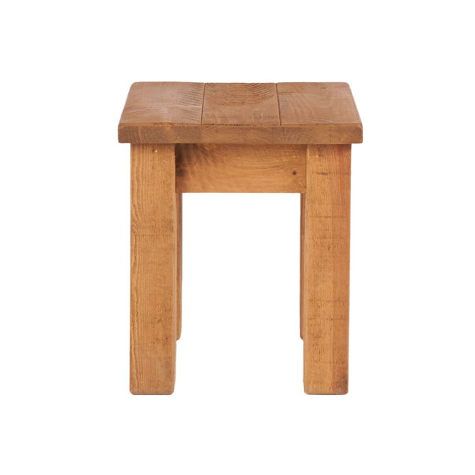 Rustic Plank Dressing Table Stool 