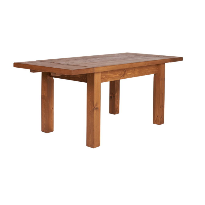 Rustic Plank 4Ft6inches , 3 Plank Extending Table 