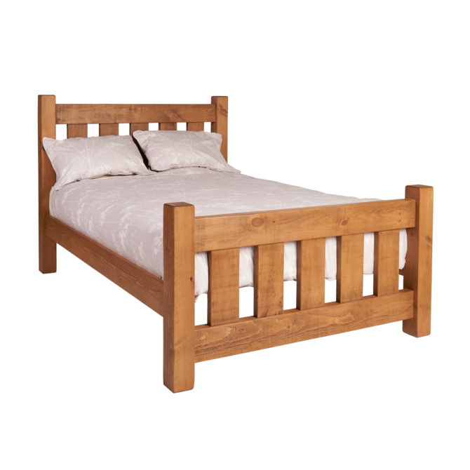 Rustic Plank 6' Kennet Bed 