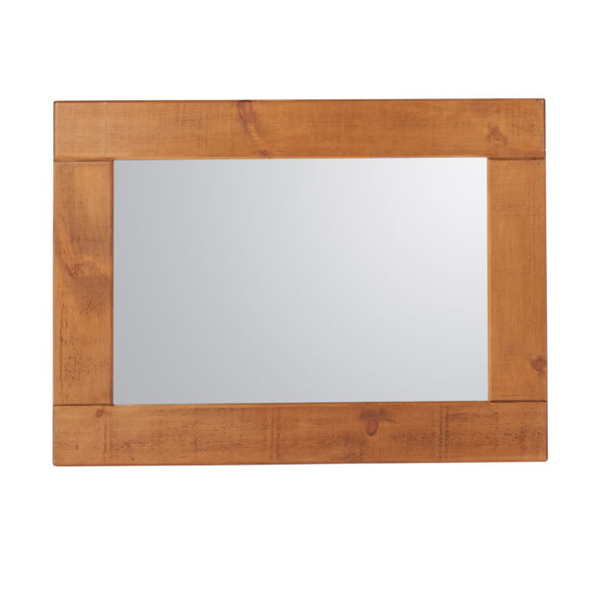 Rustic Plank Mirror, 36inches x 24inches  Glass Size 