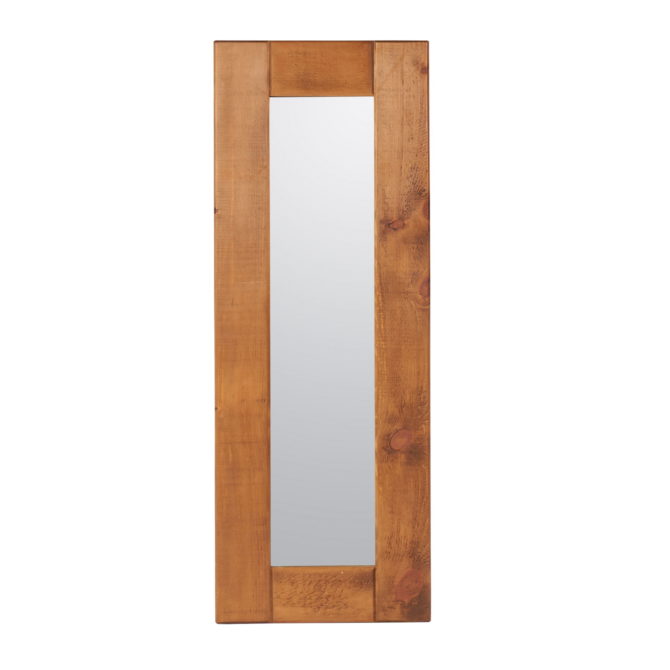 Rustic Plank Mirror, 48inches x 12inches  Glass Size 