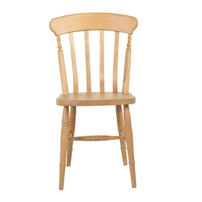 Pine and Oak Beech Slat Back Chair