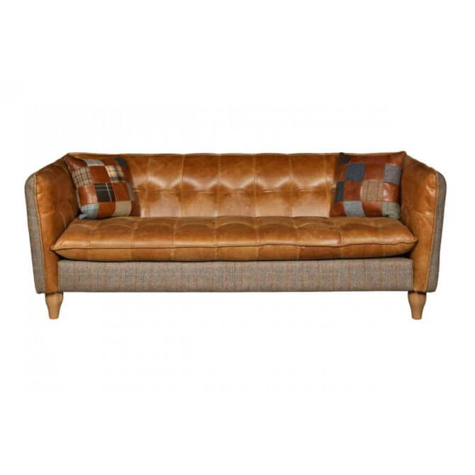 Pine and Oak Brunswick 2 Seater Sofa