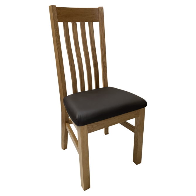 Farrington Chair - Brown Fabric Seat 