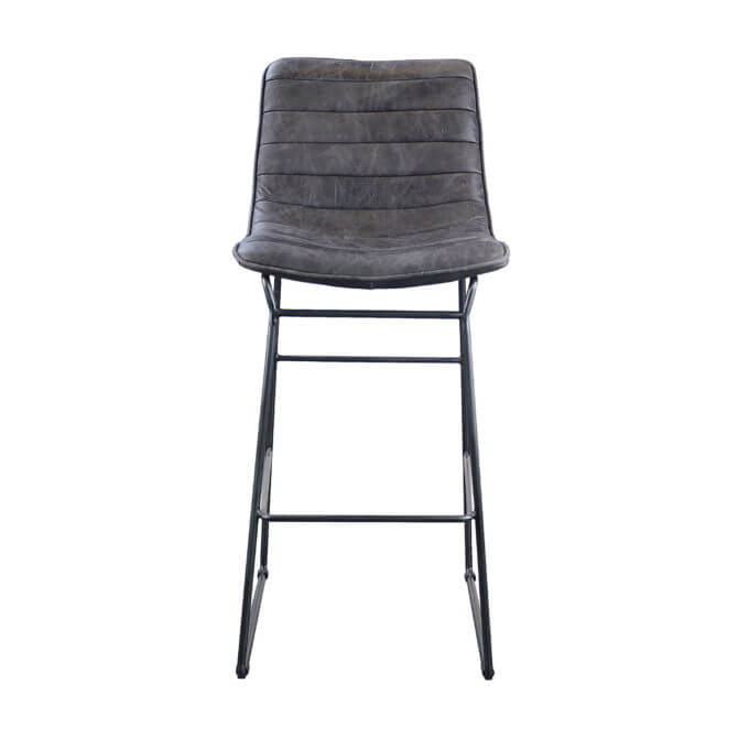 Pine and Oak Jasper Bar Stool - Grey