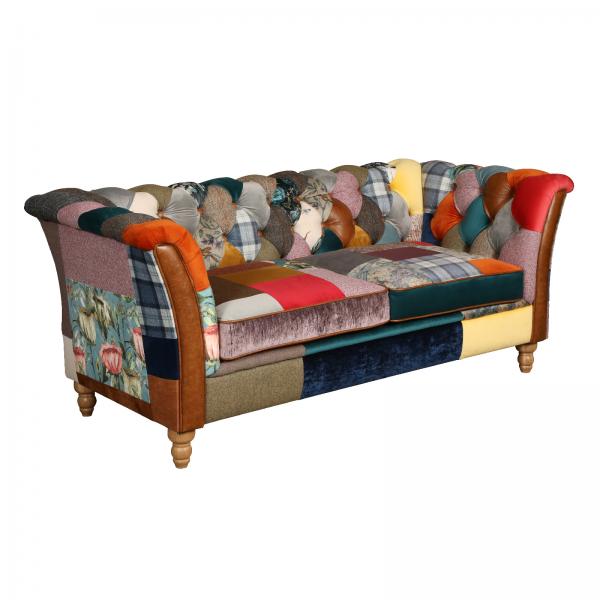 Rutland Harlequin Patchwork 2 Seat Sofa 