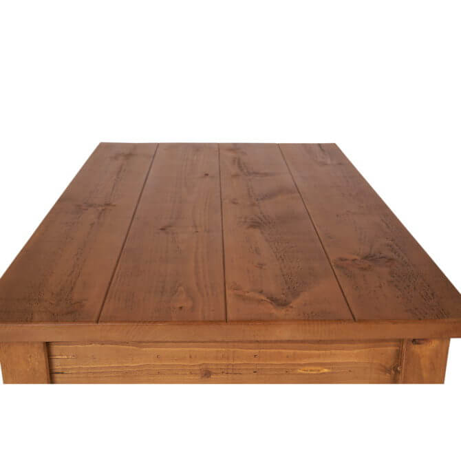 Pine and Oak Rustic Plank 4' x 2'6" Table