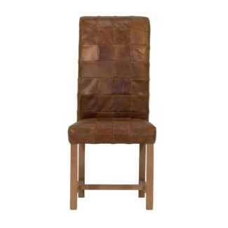 Pine and Oak Rollback Patchwork Chair