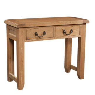 Pine and Oak Somerset Oak 2 Drawer Console Table