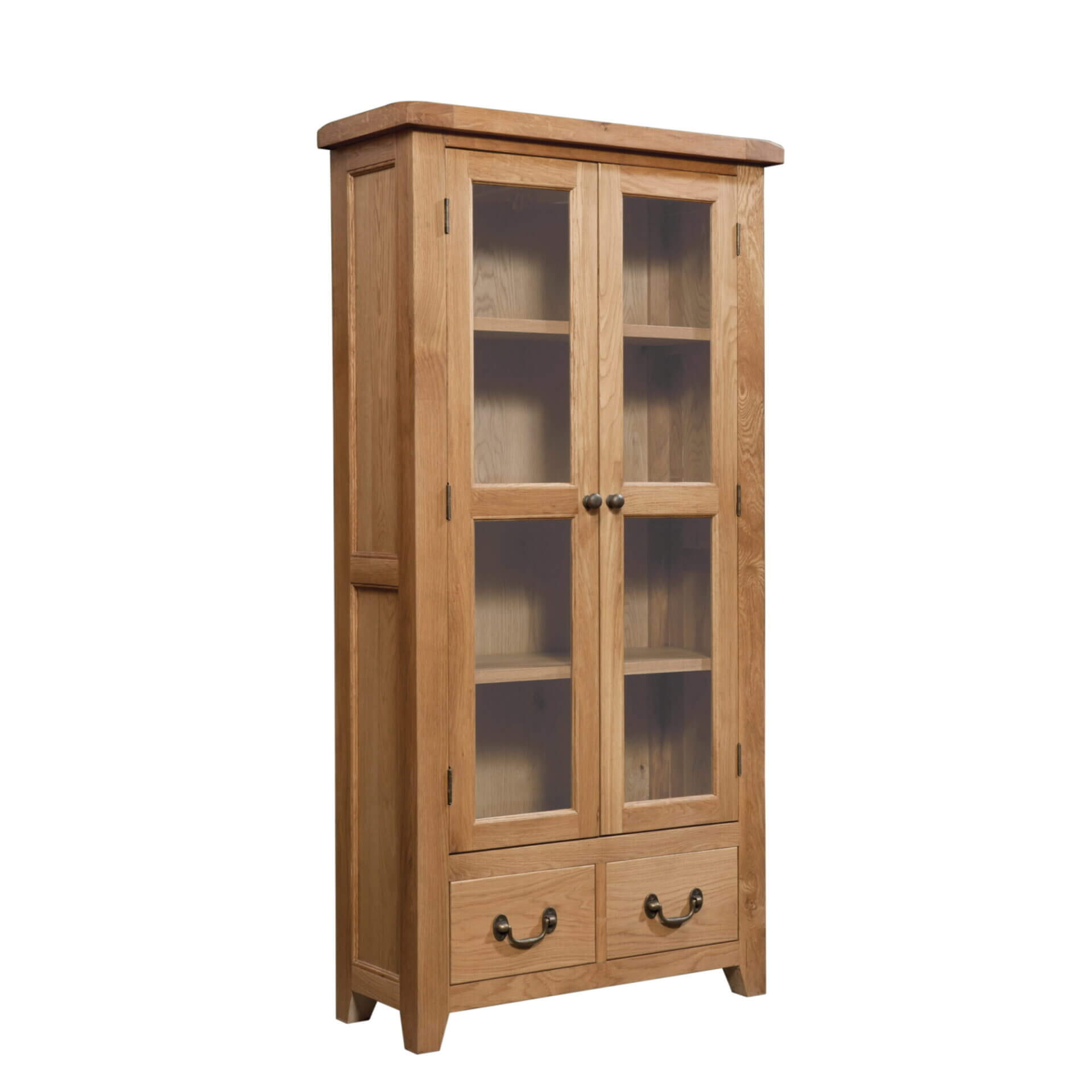 Somerset Oak Display Cabinet Pine and Oak