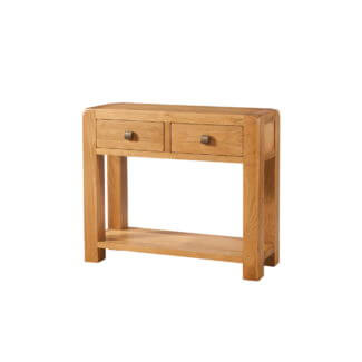 Avon Oak 2 Drawer Console Table