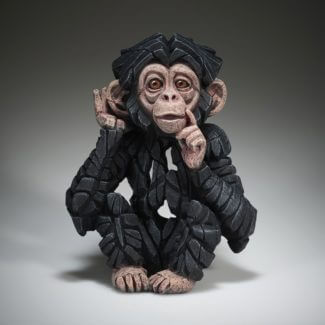 Edge Sculpture Baby Chimp "Hear No Evil"