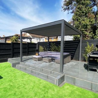 Titan 3.6m x 3.6m Grey Pergola