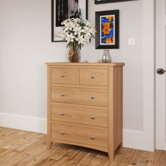 Elvedon Oak 2 Over 3 Chest