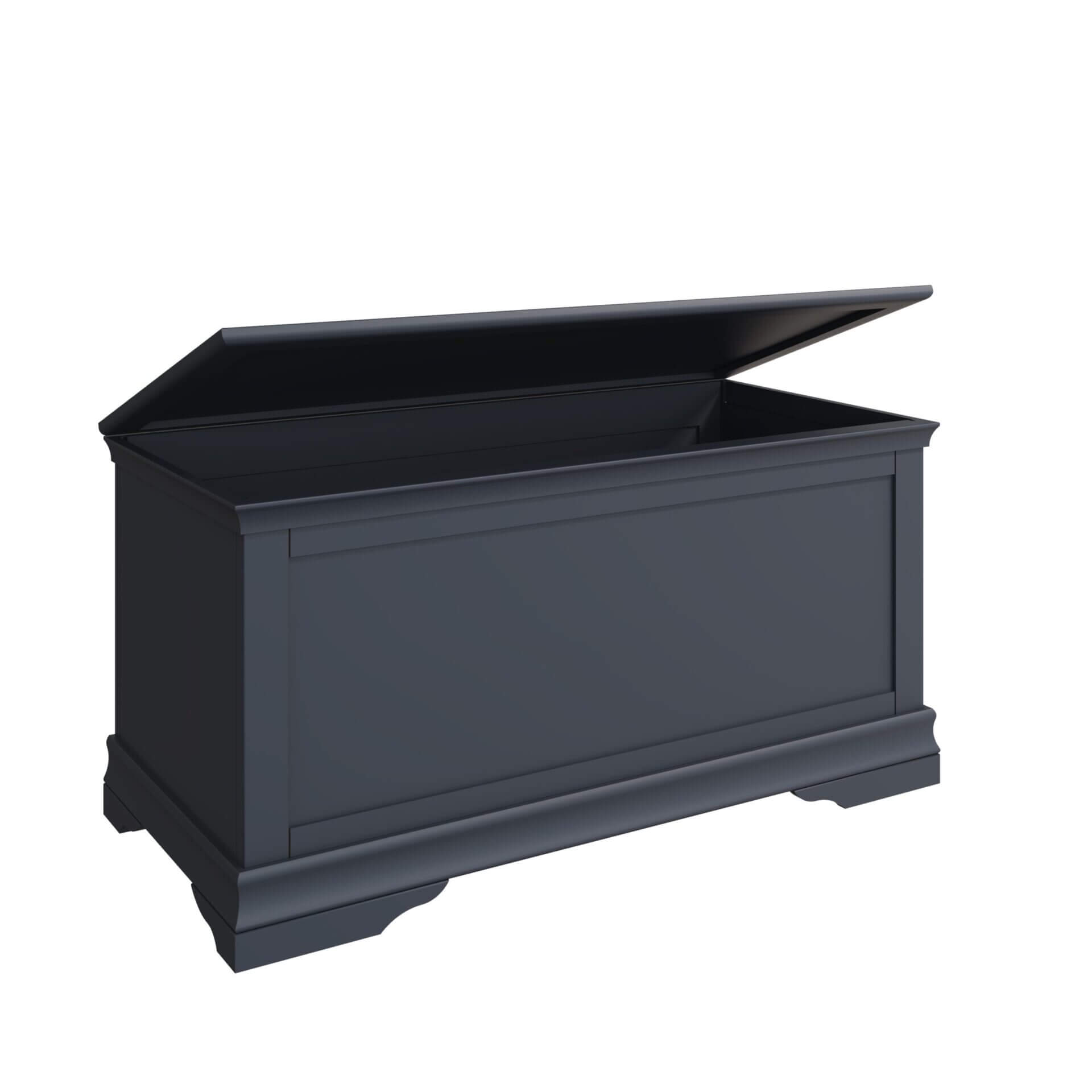 Sherwood Midnight Grey Blanket Box Pine and Oak