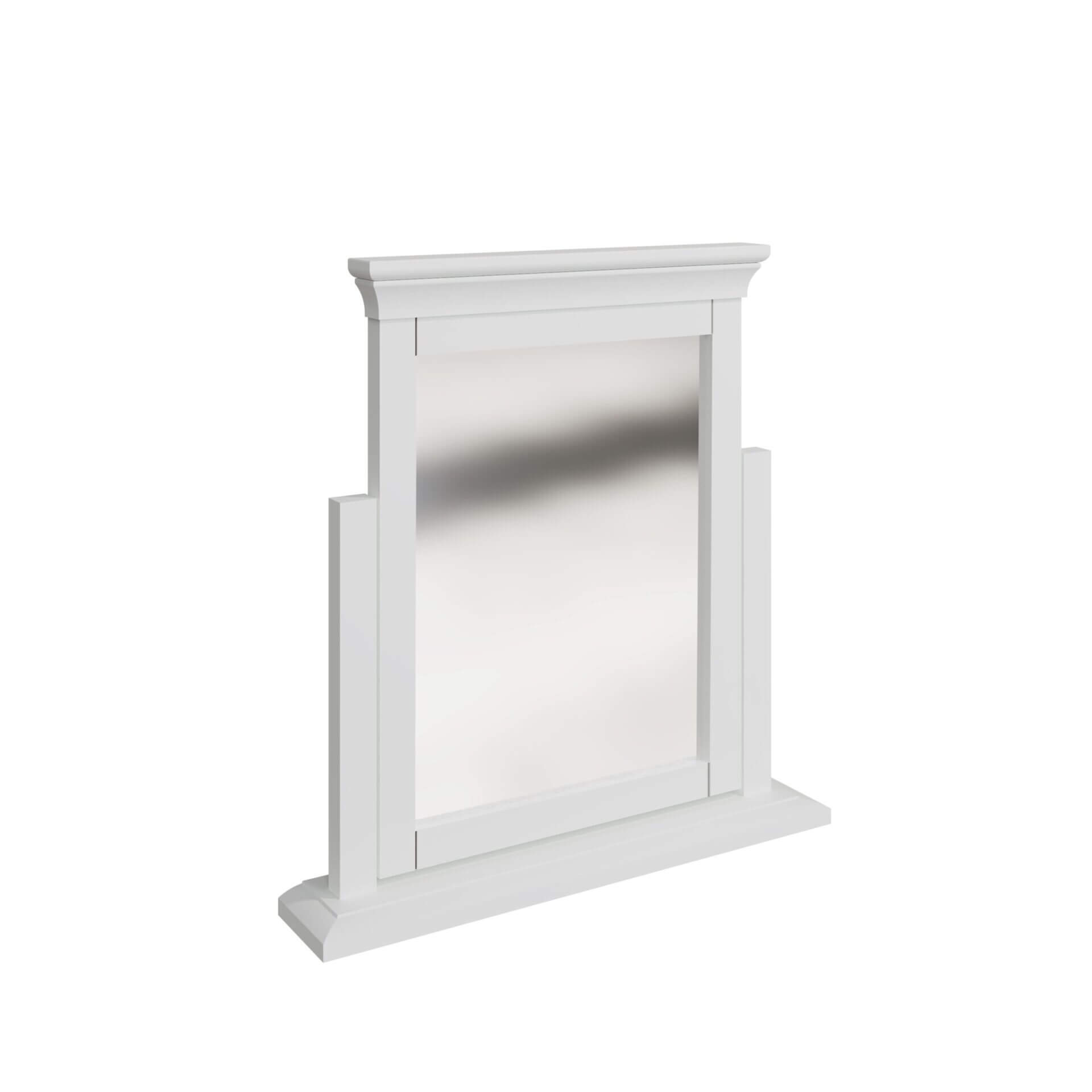 Sherwood White Dressing Mirror Pine and Oak