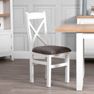 Coast Painted Cross Back Fabric Seat