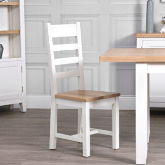 Coast Painted Ladder Back Wood Seat