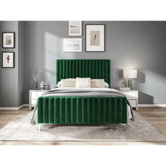 Fabric Bed Frame 4'6" - 3 colour choice