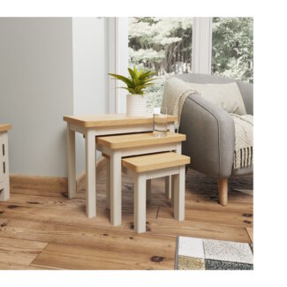 Silver Dawn Nest of 3 Tables