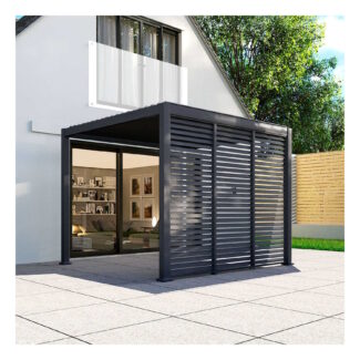 Titan 1mtr Aluminium Side Wall Grey