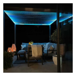 Titan Plus LED 3.0m x 3.0m Grey Pergola