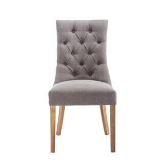 Curved Button Back Chair