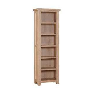 Padstow Oak Tall, Narrow Bookcase