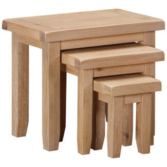 Padstow Oak Nest of Tables
