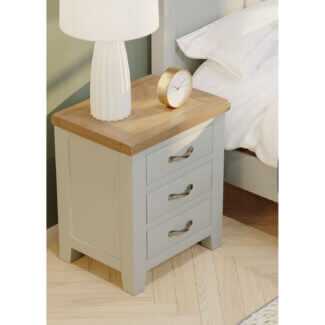 Padstow Painted 3 Drawer Bedside