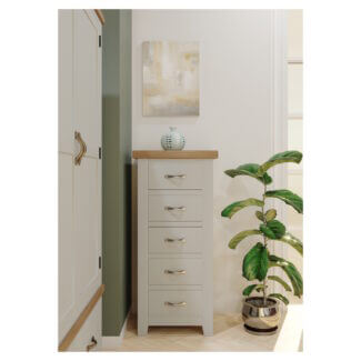 Padstow Painted 5 Drawer Tall Chest