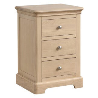 Winchester Oak 3 Drawer Bedside