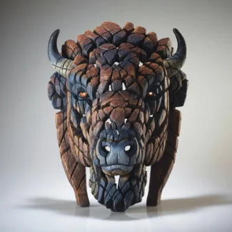Edge Sculpture Buffalo / Bison Brown