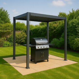 Titan 3m x 1.5m Grey Pergola